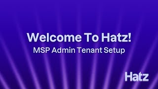 Hatz Admin Tenant Setup