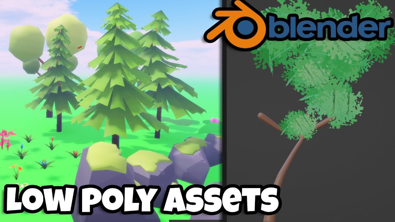 Easy Way to Create Lowpoly Trees in Blender - YouTube