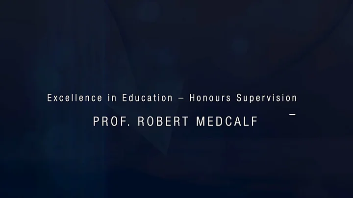 Professor Robert Medcalf | Dean's Awards 2020