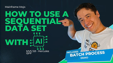 How to use a sequential data set with help from AI and Process data using JCL ISPF Cobol Batch