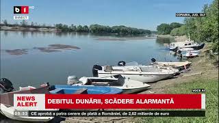 ALARMANT! De ce SCADE debitul DUNĂRII? Port închis_Știri B1 TV