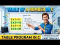 C Program to Print Table of a Number | C Programming for Beginners