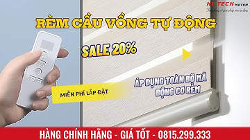 Rèm cầu vồng tự động | Giải pháp hoàn hảo cho không gian sống hiện đại