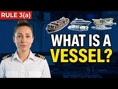 What Is a "Vessel"? | COLREGs Rule 3(a) Explained | SeaStudyLearning the Sea, One Concept at a Time
