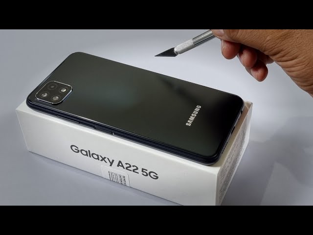 Samsung A22 5G Unboxing & Camera Test | Black Colour | Retail Unit