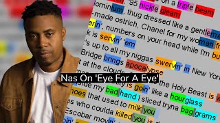 Nas On &#39;Eye For A Eye&#39;┃Rhymes Highlighted, Lyrics