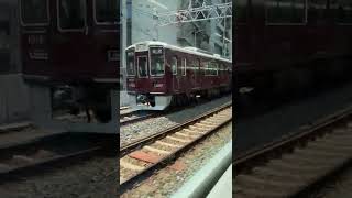Hankyu Train In Japan Running At Cruising Speed