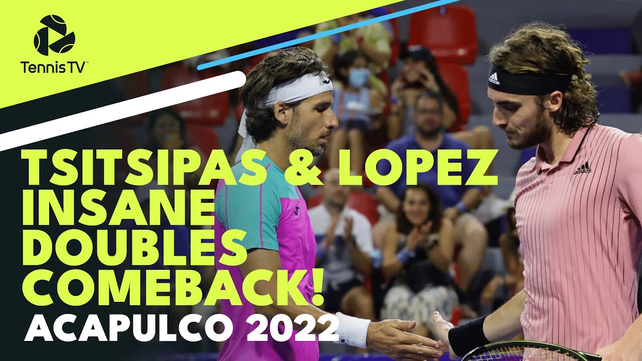 Stefanos Tsitsipas and Feliciano Lopez Incredible Tiebreak Comeback in Acapulco vs Cabal/ Farah!