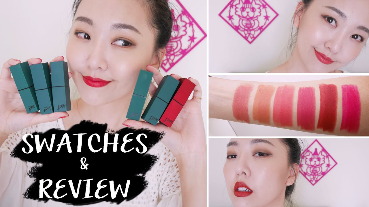 Bbia霧面唇膏綠管全試色 Last lipstick full swatches & review