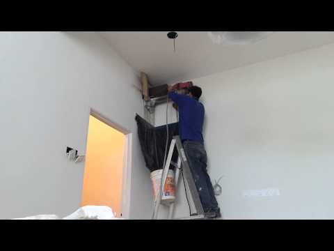 Fast & clean way to open hole for kitchen hood ducting - coring