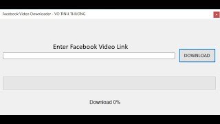 Facebook Video Downloader C# screenshot 2