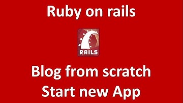 Build a Blog with Rails  part #1 - Start an application with scaffold