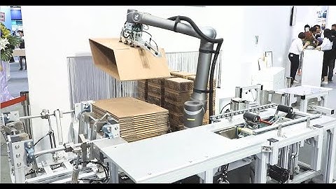 Robot  Automatic Cardboard Box Folding Packaging | OMRON Cuong Linh