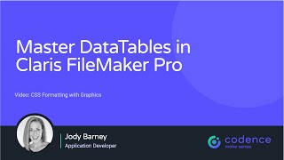Mastering DataTables in Claris FileMaker Pro 5.5  - CSS Formatting with Graphics (Part 1)