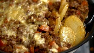 Delicious Potato and Ground beef Dinner | Quick and Easy