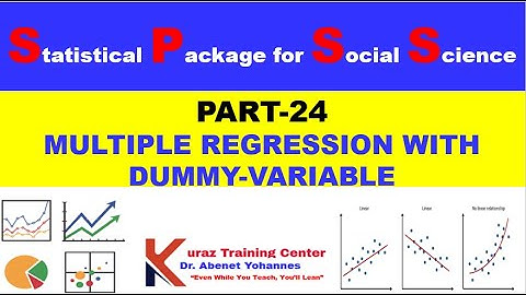MULTIPLE REGRESSION WITH DUMMY VARIABLE using SPSS - Part 24