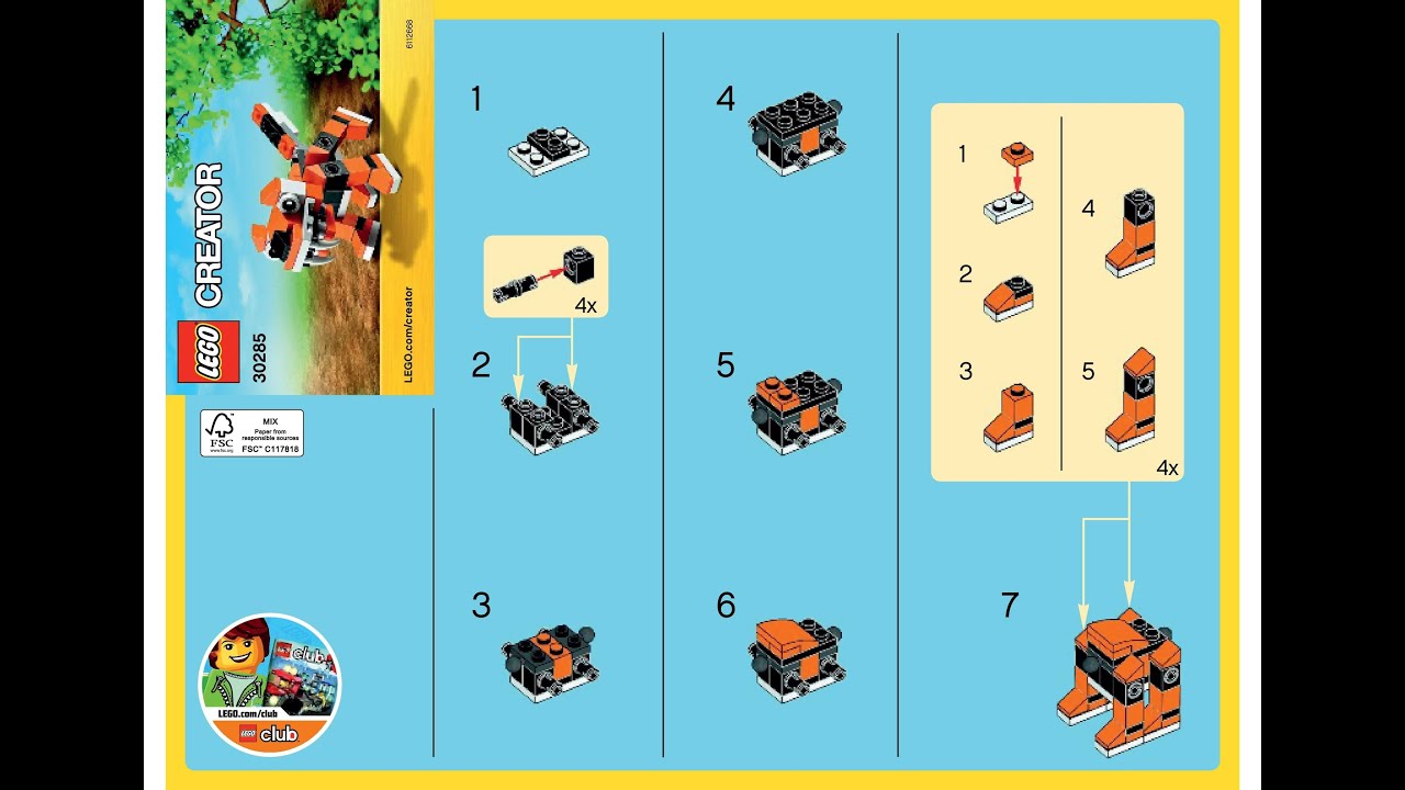 lego-30285-tiger-instructions-lego-creator-2015-polybag-youtube