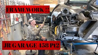 JR GARAGE FERRARI 458 Wrecked Rebuild FRAMEWORK COMPLETE Pt 2 (VIDEO #5)