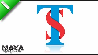 T S Logo Design in Coreldraw | Professional Logo Design in Coreldraw