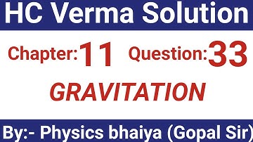 H.C. Verma Solutions - Gravitation - Chapter 12, Question 33