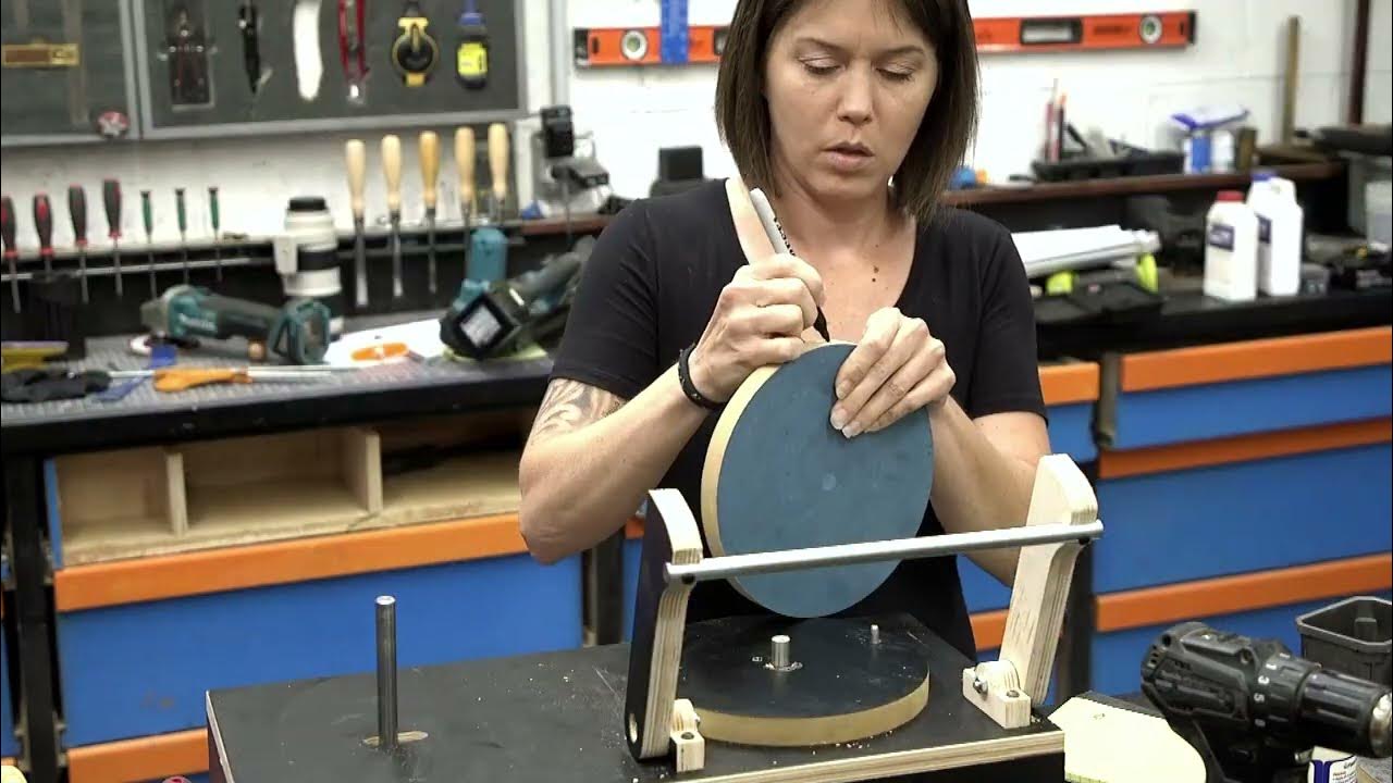 Crazy Sharp Chisels With DIY Drill Press SHARPENING Jig YouTube