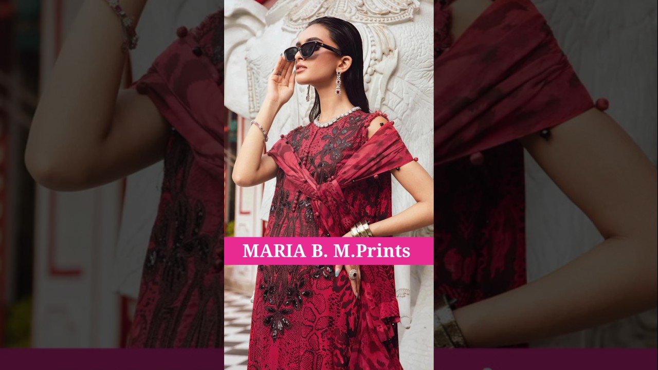 MARIA B. – M. Prints 2025 | 3 Piece Unstitched Embroidered Linen Suit | MPT-2702-A |
