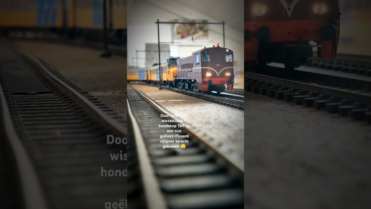 NS lok 2275 trekt de hondekop 769 weer onder de draad....🤗