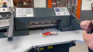 Used Challenge Titan 230 Programmable Hydraulic 23&quot; Paper Cutter - SN: 140393