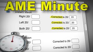 AME Minute: Why did I receive a letter about a vision restriction?