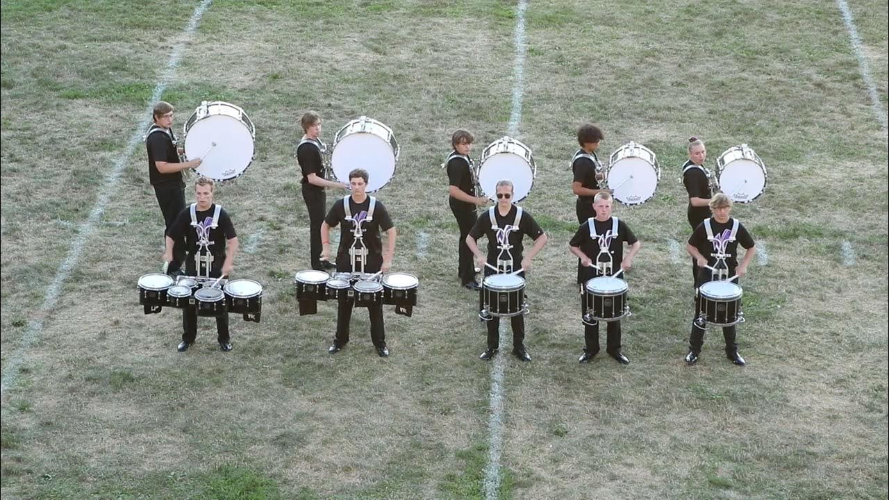 NHS Marching Band Battery Performance 8122022 YouTube