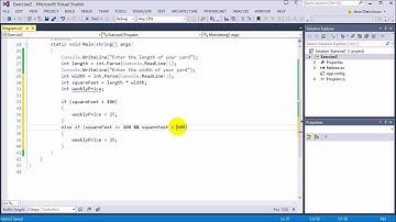 Learn C# for beginners: 21 -  Exercise 2