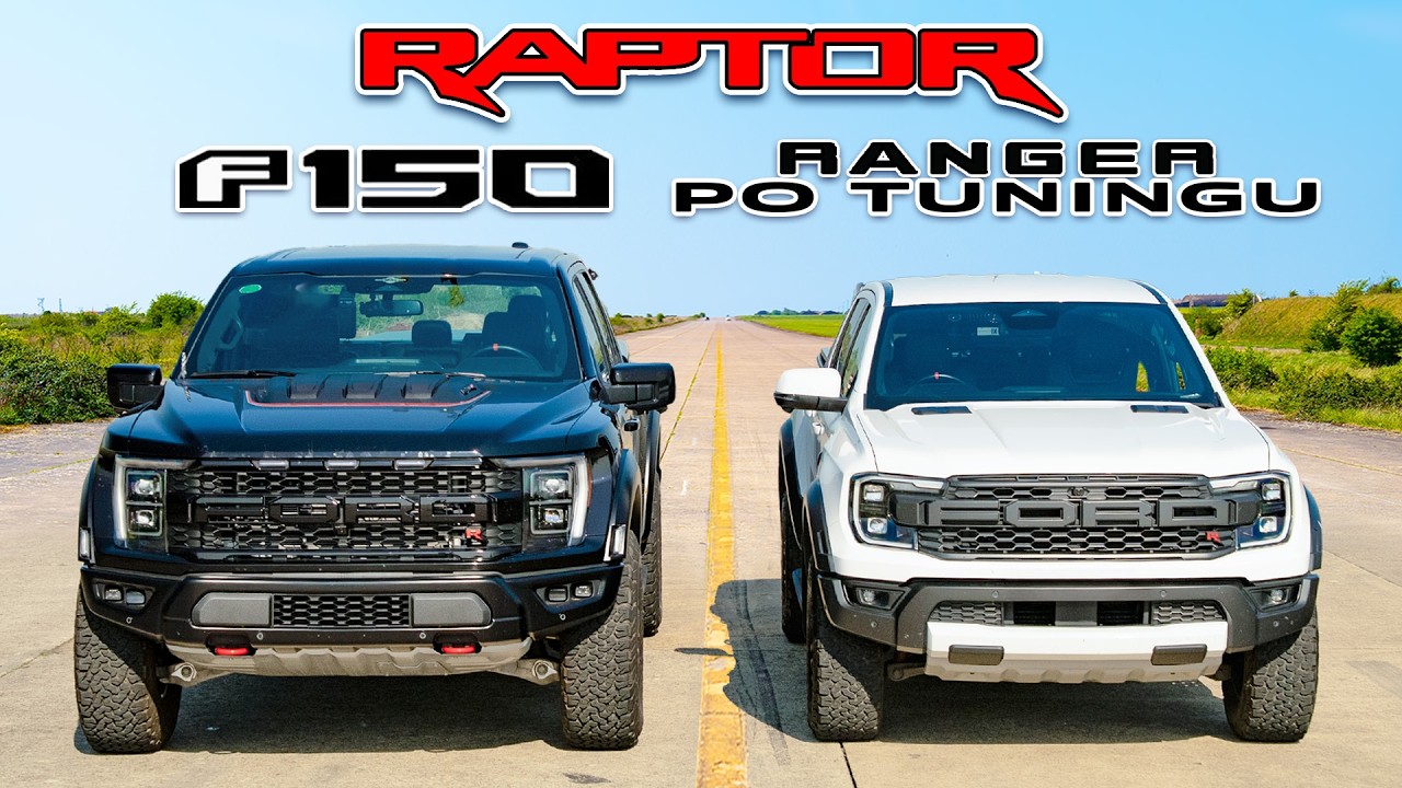 Youta Raptor F150 Raptor R 720 KM kontra Ranger Raptor po tuningu: WYŚCIG - YouTube