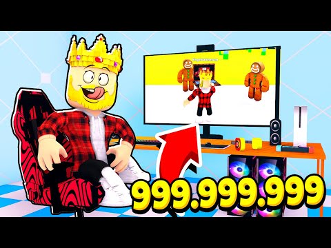 Видео: КАК СТАТЬ СТРИМЕРОМ В РОБЛОКС И НАБРАТЬ 999.999.999 ПОДПИСЧИКОВ?! ROBLOX Streaming Simulator💻