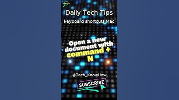Open a new document with Cmd + N  | #mac #keyboardshortcut #savetime #foryou