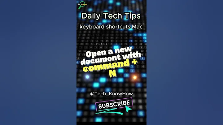 Open a new document with Cmd + N  | #mac #keyboardshortcut #savetime #foryou