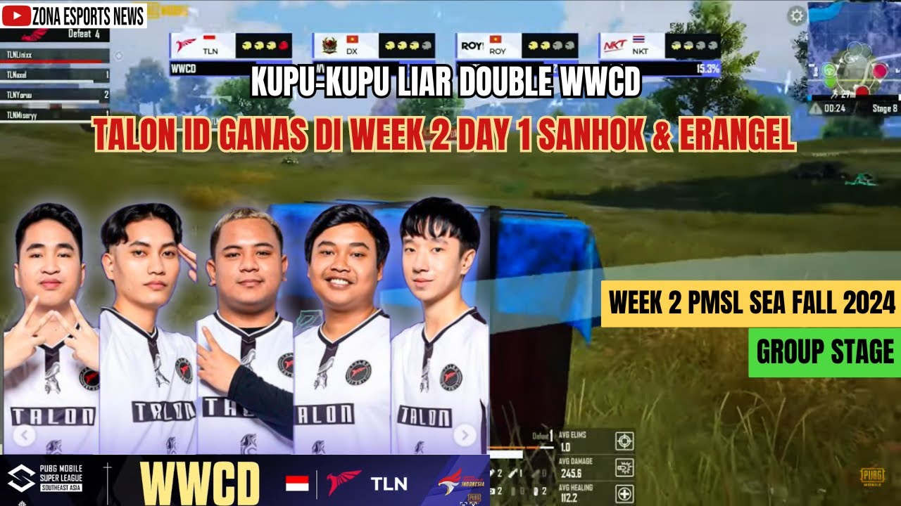 HIGHLIGHT GAMEPLAY TALON ID 2X WWCD | 2024 PMSL SEA FALL W2D1 | GROUP STAGE 