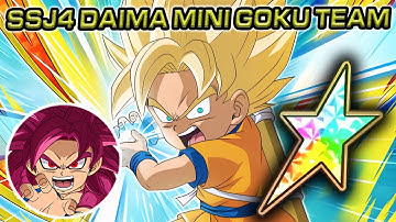 100% INT SSJ DAIMA GOKU ON SSJ4 DAIMA GOKU TEAM! Dragon Ball Z Dokkan Battle