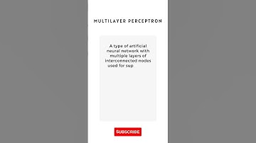 What is Multilayer Perceptron #Shorts