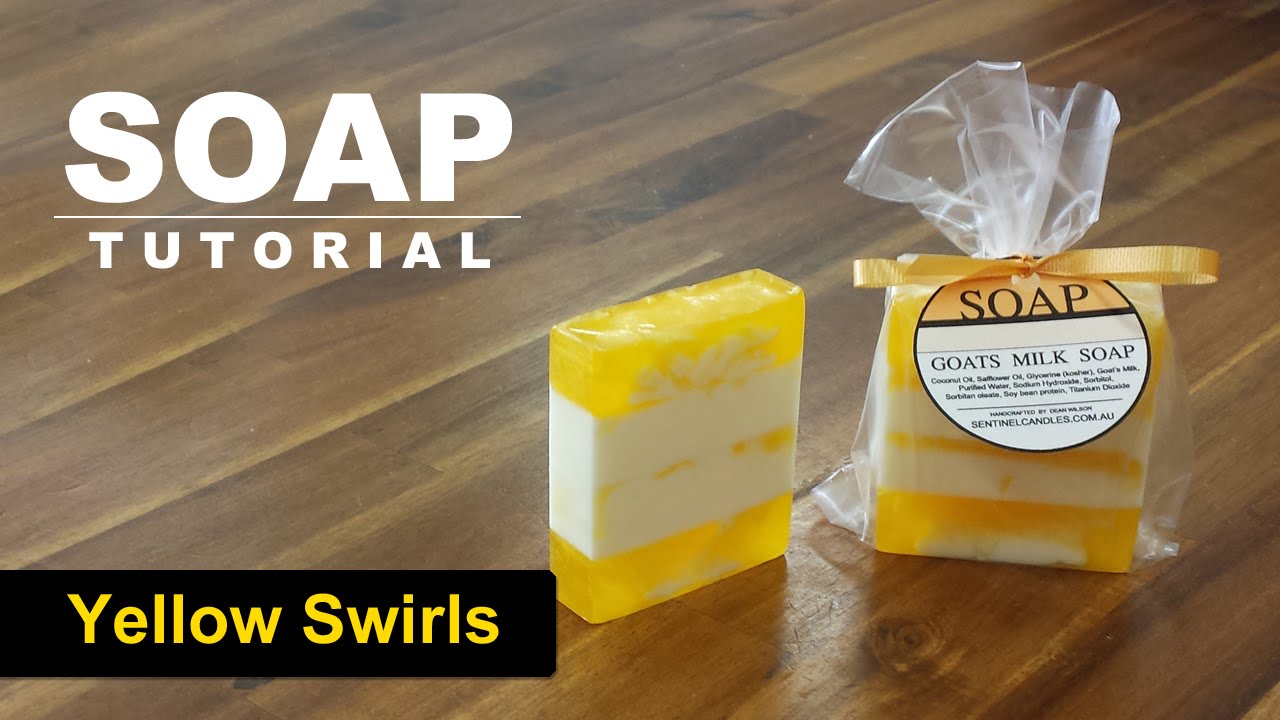 yellow swirls melt and