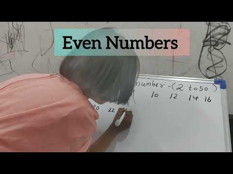 Even Numbers || even number from 2 to 50 || sam Sankhya