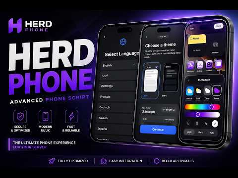 📱 HERD PHONE — FiveM Advanced Phone Script