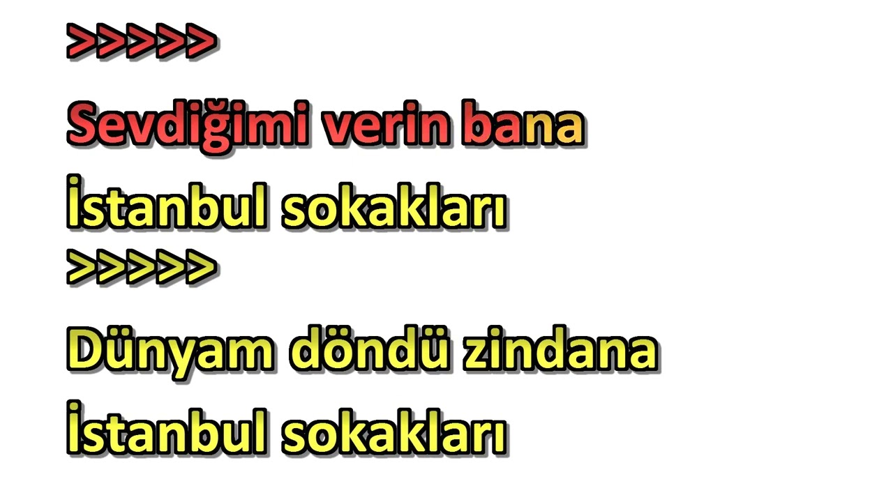intizar istanbul sokaklari karaoke