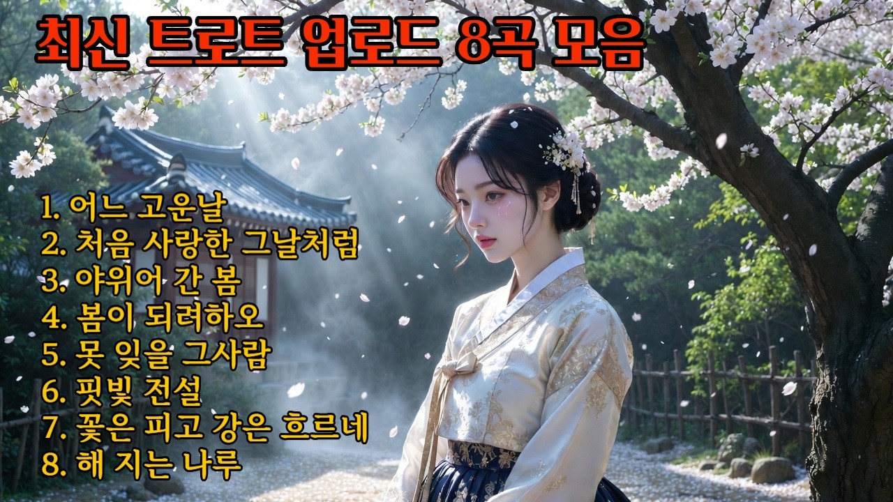 가슴 시리게 애절한 사극풍 슬픈 트로트 8곡 모음 #트로트 #k-trot #감성트로트 #애절한노래 #슬픈노래 #슬픈트로트 #트로트모음 #1시간연속듣기