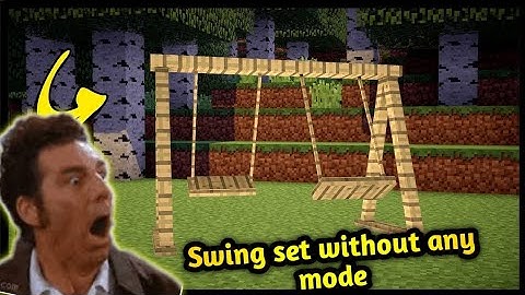 How To Make A Working Swing Set No Mods Or Commands!
