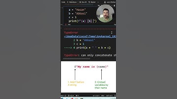 آشنایی با f-stringها و نحوه کار با آن در پایتون #shorts