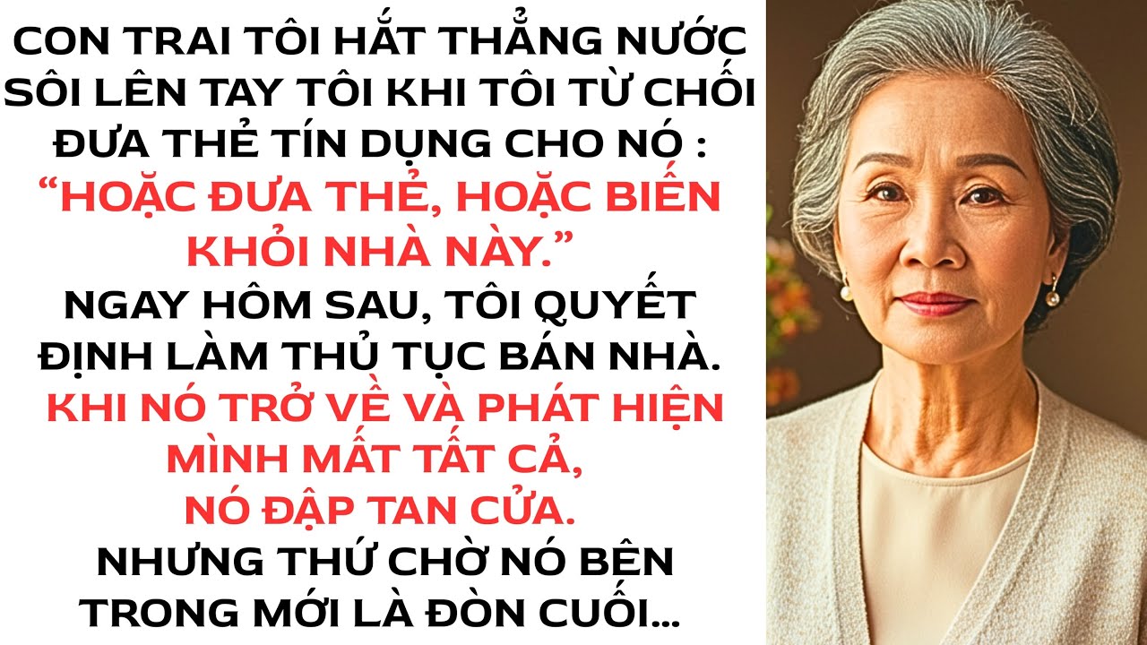 Con Trai Tôi Ném Cốc Nước Nóng Vào Tôi Khi Tôi Từ Chối Đưa Thẻ Tín Dụng…