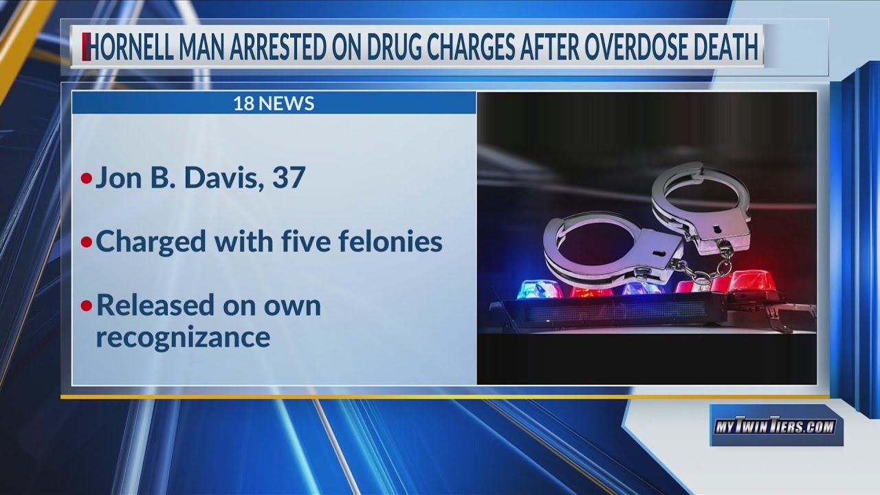 Hornell man arrested on drug charges after overdose death - YouTube