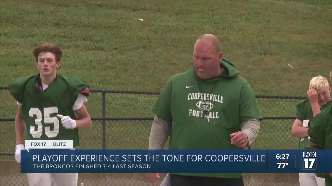 Coopersville offensive line, new quarterback are prepping for another