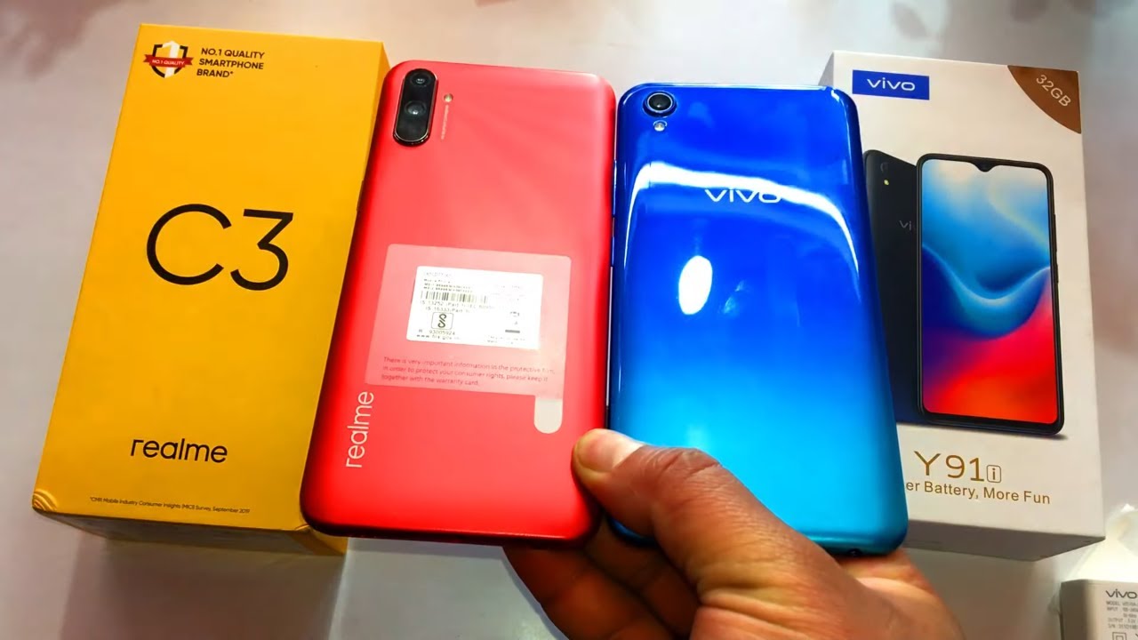 Realme C3 Vs Vivo Y91i Unboxing Comparison In Hindi Youtube