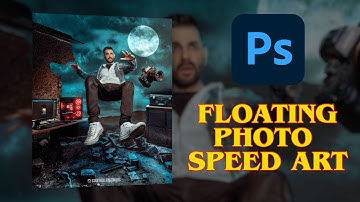 Creating levitation photo bash in photoshop - speed art